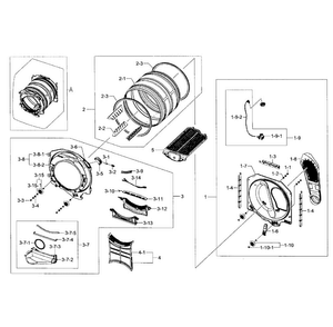 Part Location Diagram of DC61-02593A Samsung Bracket