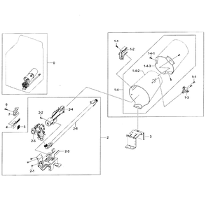 Heater Assembly Diagram and Parts List for DV400GWHDWR AA-01 Samsung Dryer