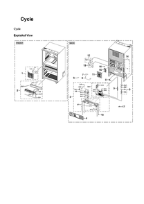Cycle Parts Diagram and Parts List for RF29BB860012 AA-00 Samsung Refrigerator