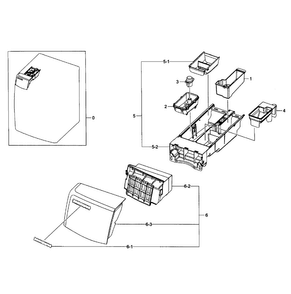 Part Location Diagram of DC64-02183R Samsung Decorative panel