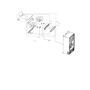 Mid Door Diagram and Parts List for RF28NHEDBSR AA-00 Samsung Refrigerator