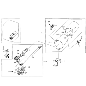 Heater Assembly Diagram and Parts List for DV431AGP XAA-01 Samsung Dryer