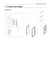 Right Freezer Door Parts Diagram and Parts List for RF28N9780SG AA-02 Samsung Refrigerator