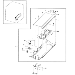 Heater Diagram and Parts List for DV209AEW XAA-0000 Samsung Dryer