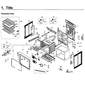 Part Location Diagram of DG96-00547A Samsung Main Wire Harness Assembly
