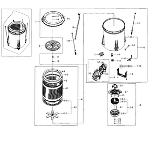 Part Location Diagram of DC60-00116B Samsung Flange