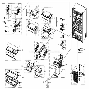 Part Location Diagram of DA97-14528F Samsung Water Filter Housing Assembly