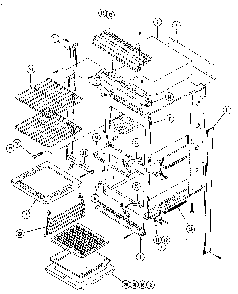 Basic Body Diagram and Parts List for 11111  Kenmore Wall Oven