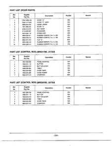 Complete Microwave Page 5 Diagram and Parts List for MW2070U XAA Samsung Microwave