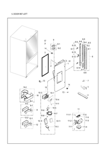 Part Location Diagram of DA97-17357A Samsung Assy urethane door-ref