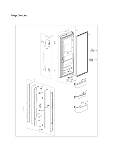 Part Location Diagram of DA67-02914A Samsung Cap-hinge low