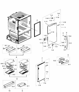 Part Location Diagram of DA82-02227H Samsung Packing Service Kit Assembly