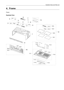 Part Location Diagram of DE61-01767B Samsung Bracket vent-middle
