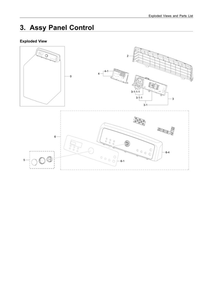 Part Location Diagram of DC94-01252A Samsung Assembly PCB MANUAL;ORCA,DRY