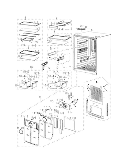 Part Location Diagram of DA61-04701C Samsung Plate