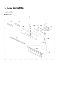 Part Location Diagram of DG61-02038C Samsung Bracket pcb-sub