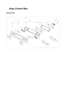 Control Box Assembly Diagram and Parts List for NE58R9431SS AA-00 Samsung Range