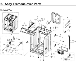 Part Location Diagram of DC97-08632J Samsung Assembly GUIDE WIRE;ACE_BEST