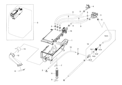 Housing-drawer Diagram and Parts List for WF395BTPAWR A2-0000 Samsung Washer