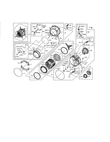 Tub & Drum Diagram and Parts List for WF461ABW XAA Samsung Washer