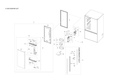 Part Location Diagram of DA32-00075C Samsung Sensor-capacitance