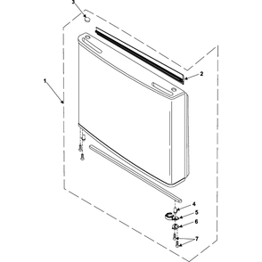 Freezer Door Diagram and Parts List for RB195BSSB XAA Samsung Refrigerator