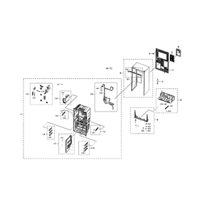 Part Location Diagram of DA82-02656A Samsung Ice Maker Kit