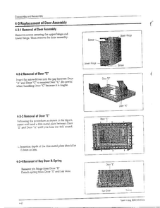 Replacement Of Door Assembly Diagram and Parts List for MW6580W XAA Samsung Microwave