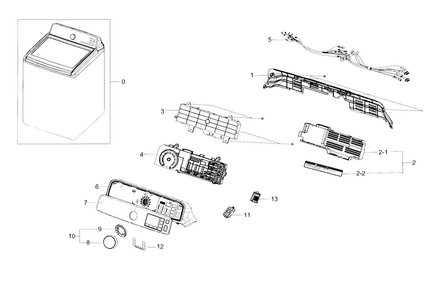 Part Location Diagram of DC64-03071P Samsung Window panel