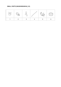 Small Parts Diagram and Parts List for WA56H9000AW A2-02 Samsung Washer