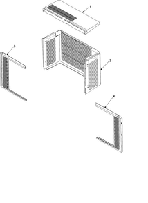 Outer Case Assembly Diagram and Parts List for AW05280K XAA Samsung Air Conditioner