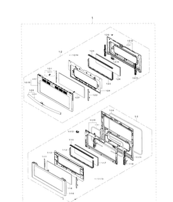 Part Location Diagram of DG61-00956A Samsung Bracket