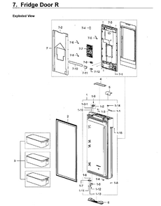 Part Location Diagram of DA63-08449A Samsung Lock Cover