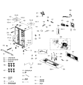 Part Location Diagram of DA96-01058B Samsung Assembly wire harness-main