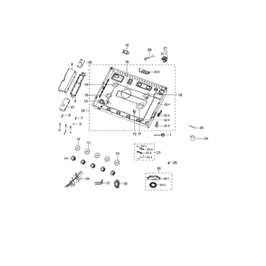 Module / Knobs Diagram and Parts List for NA30N7755TG AA-00 Samsung Cooktop