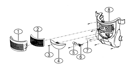 Part Location Diagram of DJ47-00004A Samsung LAMP-WEDGE;906,UPRIGHT,O