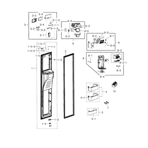Part Location Diagram of DA97-14096A Samsung Assembly GUARD-FRE LOW;LATOU