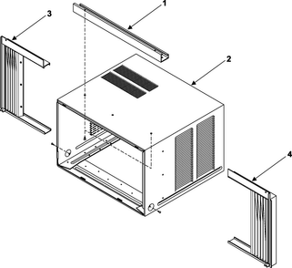 Outer Case Assembly Diagram and Parts List for AW1400A XAA Samsung Air Conditioner