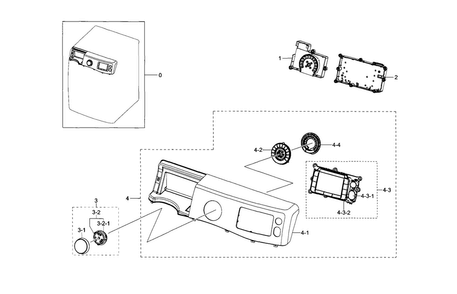 Part Location Diagram of DC64-02178D Samsung Control panel