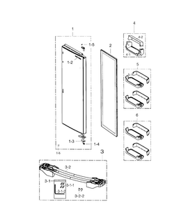 Part Location Diagram of DA99-03680B Samsung Assembly packi