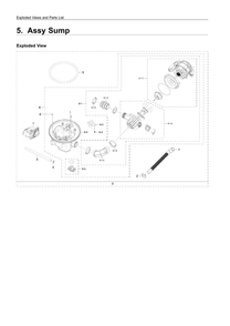 Part Location Diagram of DD82-01670A Samsung Pump Motor Assembly