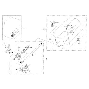 Duct And Burner Diagram and Parts List for DV42H5200GW A3-0000 Samsung Dryer