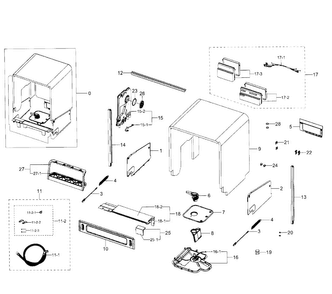 Part Location Diagram of DD61-00465A Samsung Install Bracket