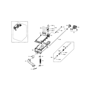 Housing-Drawer Diagram and Parts List for WF448AAP XAA-06 Samsung Washer