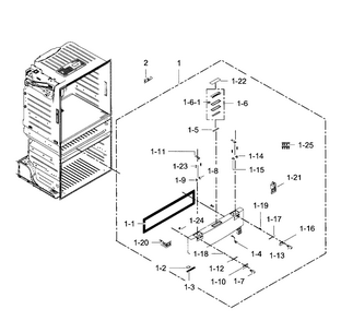 Flexzone Door Diagram and Parts List for RF28HMEDBSR AA-0009 Samsung Refrigerator