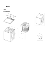 Part Location Diagram of DC97-22349A Samsung Spin Basket Assembly