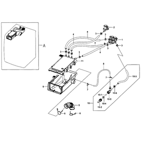 Housing Drawer Diagram and Parts List for WF457ARGSWR AA-0000 Samsung Washer