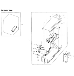 Heater Diagram and Parts List for DV393ETPAWR A1-0001 Samsung Dryer
