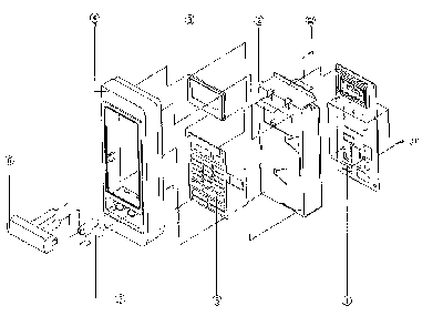 Control Diagram and Parts List for 4018934980  Kenmore Microwave