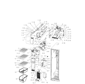 Part Location Diagram of DA97-06250B Samsung Auger Motor Case Assembly